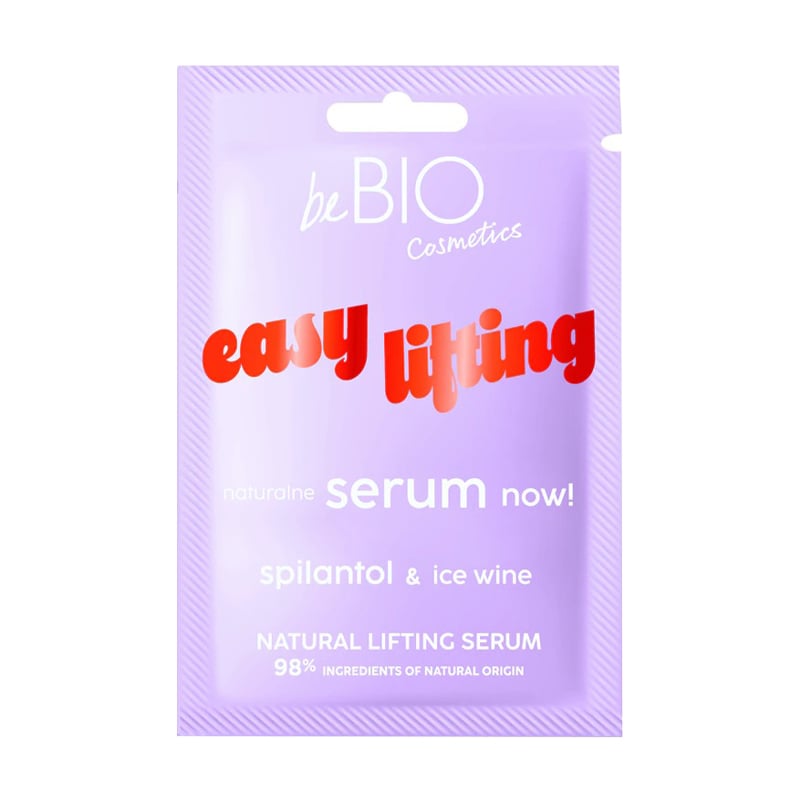 Ліфтинг-сироватка для обличчя beBIO Easy Lifting Natural Lifting Serum з спілантолом та екстрактом крижаного вина, 8 мл